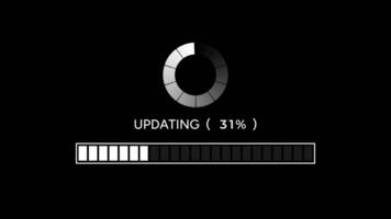 Animated Updating Loading Bar and Circular Progress Indicator video