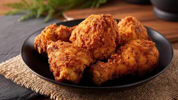 Spiced fried chicken snack image, Chicken fried image photo