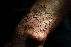 A person with a rash on their arm photo