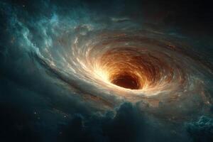 A black hole is seen in the sky photo
