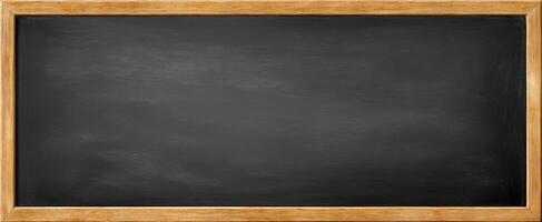 The empty chalkboard ready for creative thoughts and expressions. photo