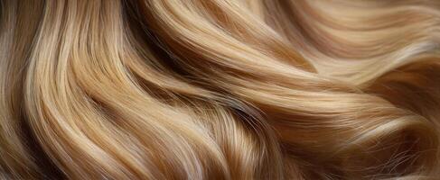 The Luxurious Texture of Silky Blonde Hair in Gentle Waves photo