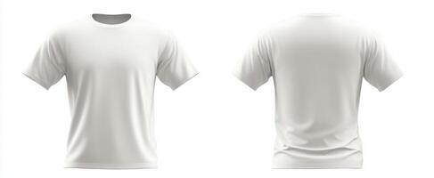 The versatile white t-shirt template for fashion design and branding. photo