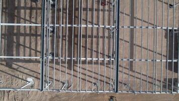 New Building Construction Progresses Top View video