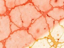 Red and Gold Abstract Texture Intricate Veined Pattern, Marble Effect Background for Design Projects photo