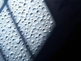 Water droplets on a window photo