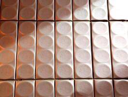 Textured Background Elegant Neutral Tones Repeating Circular Pattern Architectural Design Element photo