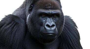 A gorilla is looking at the camera photo