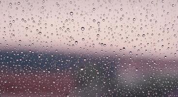 Raindrops on a window photo