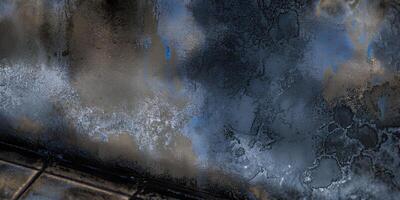 Abstract Blue and Brown Textured Wall Background photo