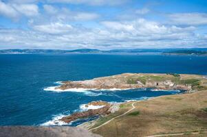 Panoramic view of the city of A Coruna. A large city in northwestern Spain, photo