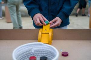 retro manual handmade wooden gameretro manual handmade wooden game1 photo
