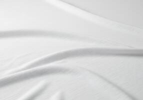A white sheet with a folded edge photo