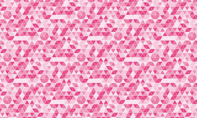 Abstract Geometric Triangle Mosaic with Pink Tones