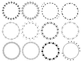 Various decorative frames for design projects vector