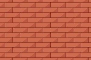 Red brick wall texture pattern vector
