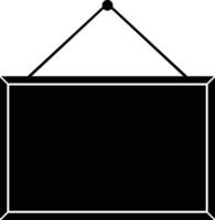 Blank Hanging Board Icon Illustration vector