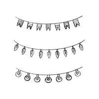 Beautifully crafted Decorative HandDrawn Banners for various Celebrations and Events vector