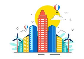 World Cities Day A image emphasizing sustainable urbanization efforts and global community collaboration. vector