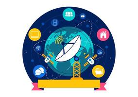 Awareness and Telecommunications for World Development Information Day Concept Design vector
