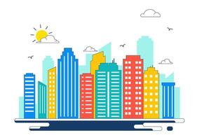 Global urbanization initiatives depicted for World Cities Day, fostering international interest in sustainable city growth projects vector