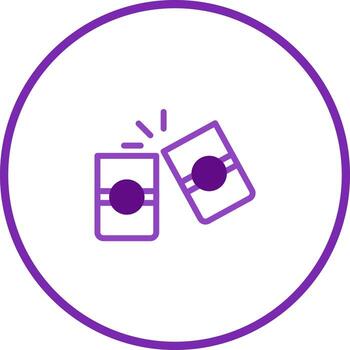 minimalista brindis icono transporte celebracion y unión mediante tintinamente rectangular objetos enfatizando festividad y unidad vector