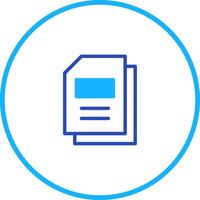 Minimalist illustration of documents highlighting information management in a circular design for presentation purposes vector