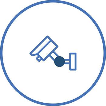 Security camera icon surveillance system protection and modern technology for safety and monitoring vector