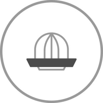 Minimalist lemon squeezer icon for fresh juice concept and kitchen equipment in format presenting simplicity vector
