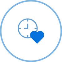 Time is love concept showing the importance of time with loved ones and friends and family vector