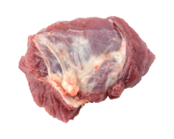 Piece of raw beef meat isolated on transparent background png