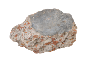 Broken concrete rubble debris isolated on transparent background png