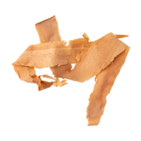 Wood shavings sawdust isolated on transparent background png