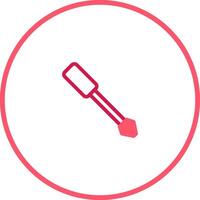 Minimalist tool icon in soft pink isolated on white background creating a simplistic aesthetic vector