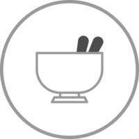 Minimalist mortar and pestle illustration symbolizing traditional medicine and wellness practices through herbal remedies for health vector