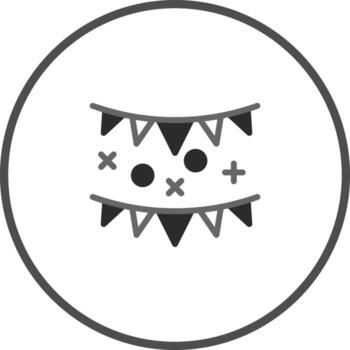 festivo celebracion icono presentando banderas y papel picado creando un alegre y fiesta atmósfera en blanco antecedentes vector