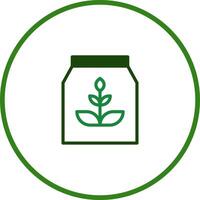 Plant fertilizer bag illustration representing organic gardening agriculture growth and sustainability for promoting environmental consciousness and eco friendly practices vector