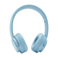 Blue Headphones, Symbol of Personal Audio and Entertainment. Cut Out, Clipping Path Isolated on Transparent Background. png
