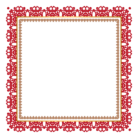 Red thin rectangular frame on the white background perfect design for headline logo and sale banner design png