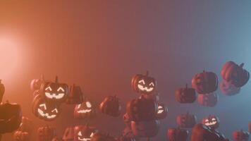 Creepy Jack O Lantern Fog, Halloween Atmosphere seamless Loop Animation video