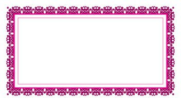 Rectangle certificate border pattern line photo frame islamic wedding invitation background on png