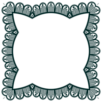 Luxury corner rectangle certificate border pattern line photo frame islamic wedding invitation background at png