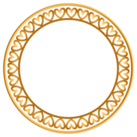 luxo dourado ou ouro círculo quadro, Armação fronteira às Projeto png