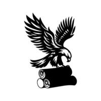 simple eagle icon vector