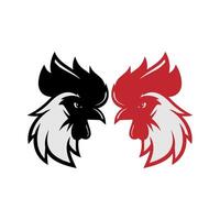 rooster symbol icon vectors