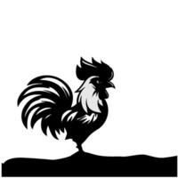 simple rooster icon vectors illustration