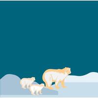 polar bear icon illustration vector