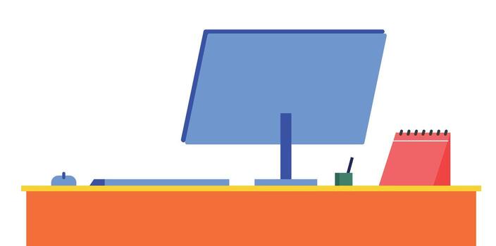 Background setup computer no people vector