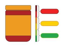Design sauce inside bottle with spicy level vector