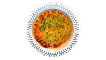 a plate with a dish of food on it video